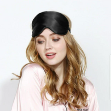 Cargar imagen en el visor de la galería, Luxury Mulberry Satin Silk Travel Sleeping Eye Mask Set