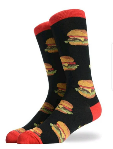 Unisex Burger Design Socks