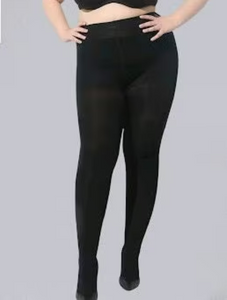 80D Women Plus Size Solid Tights